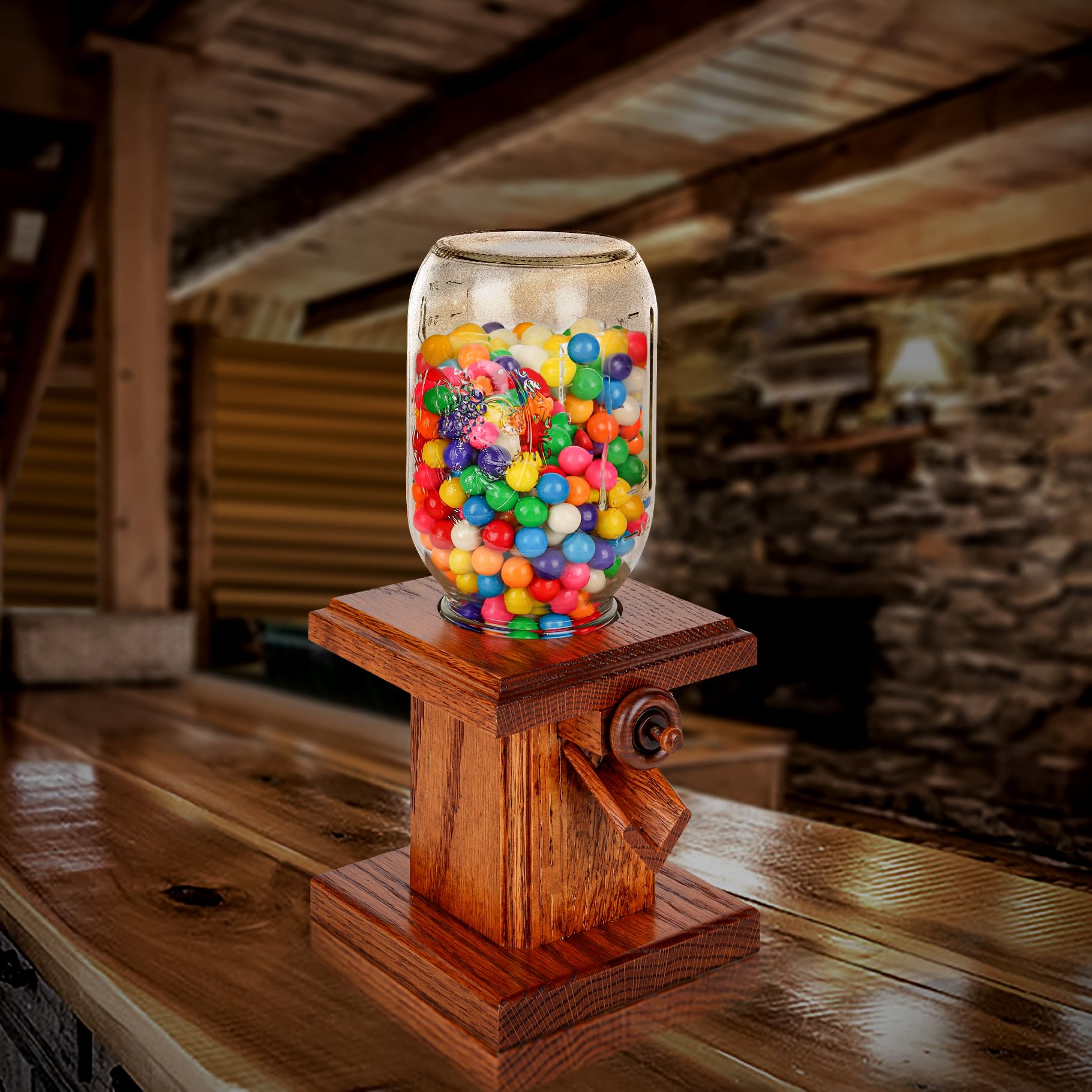 Amazon.co.jp: 手作りアーミッシュ木製キャンディーディスペンサー